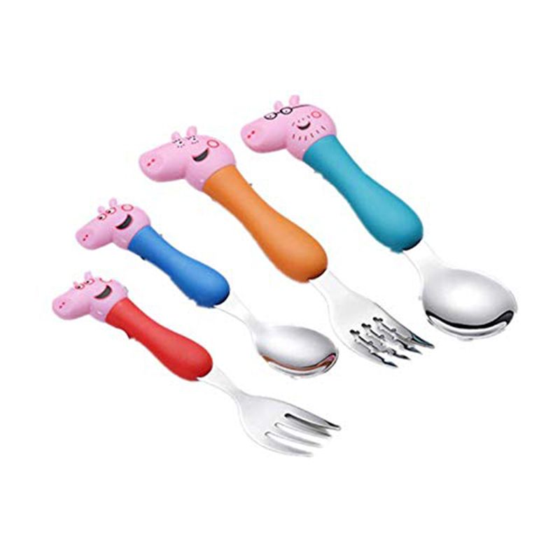 Brain Giggles Peppa Pig Kids Cutlery 4pc-Set