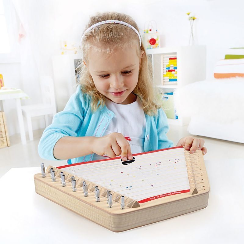 Hape - Happy Harp Kid's Wooden Musical Instrument