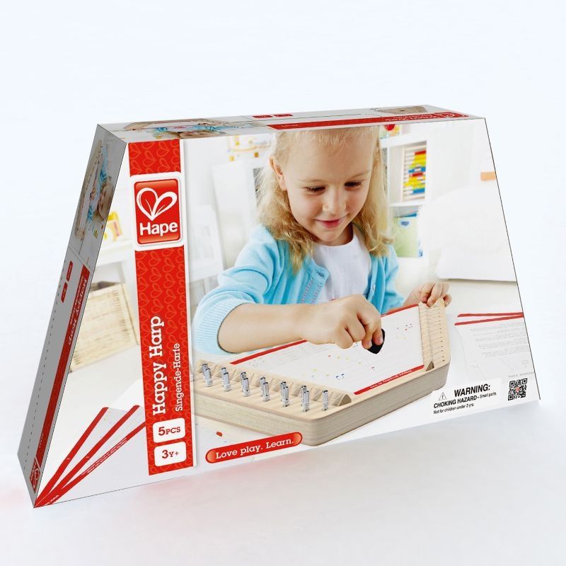 Hape - Happy Harp Kid's Wooden Musical Instrument