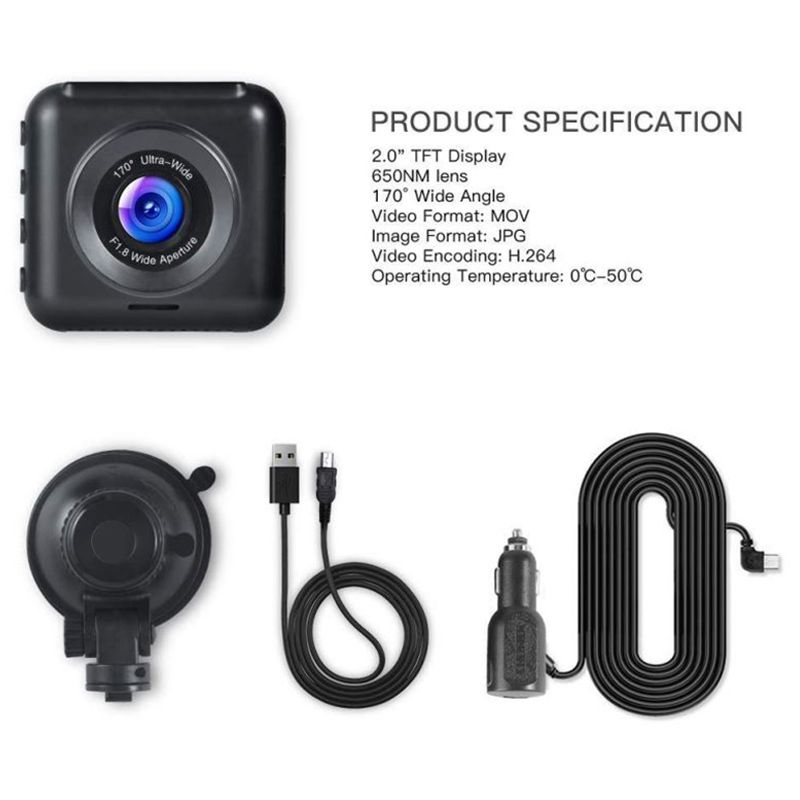 Apeman - C420 Dash Cam - Black