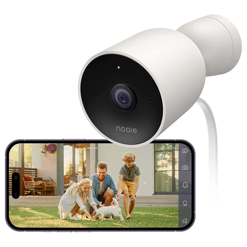 Nooie - Security Camera Outdoor - White