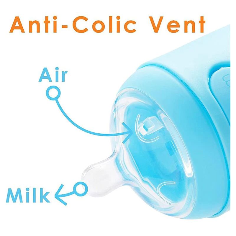 PopYum - Anti-Colic Formula Making Bottles - 2pcs - 150ml - Blue