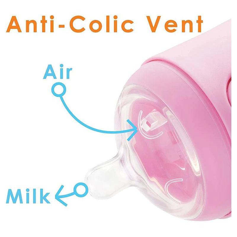 PopYum - Anti-Colic Formula Making Bottles - 2pcs - 150ml - Pink