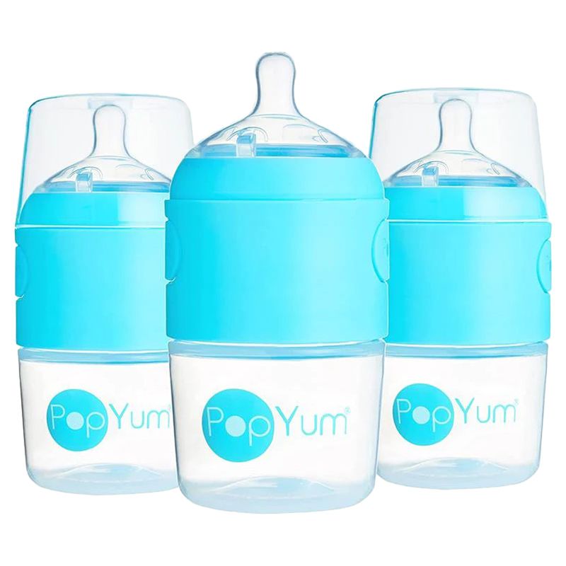 PopYum - Anti-Colic Formula Making Bottles - 3pcs - 150ml - Blue