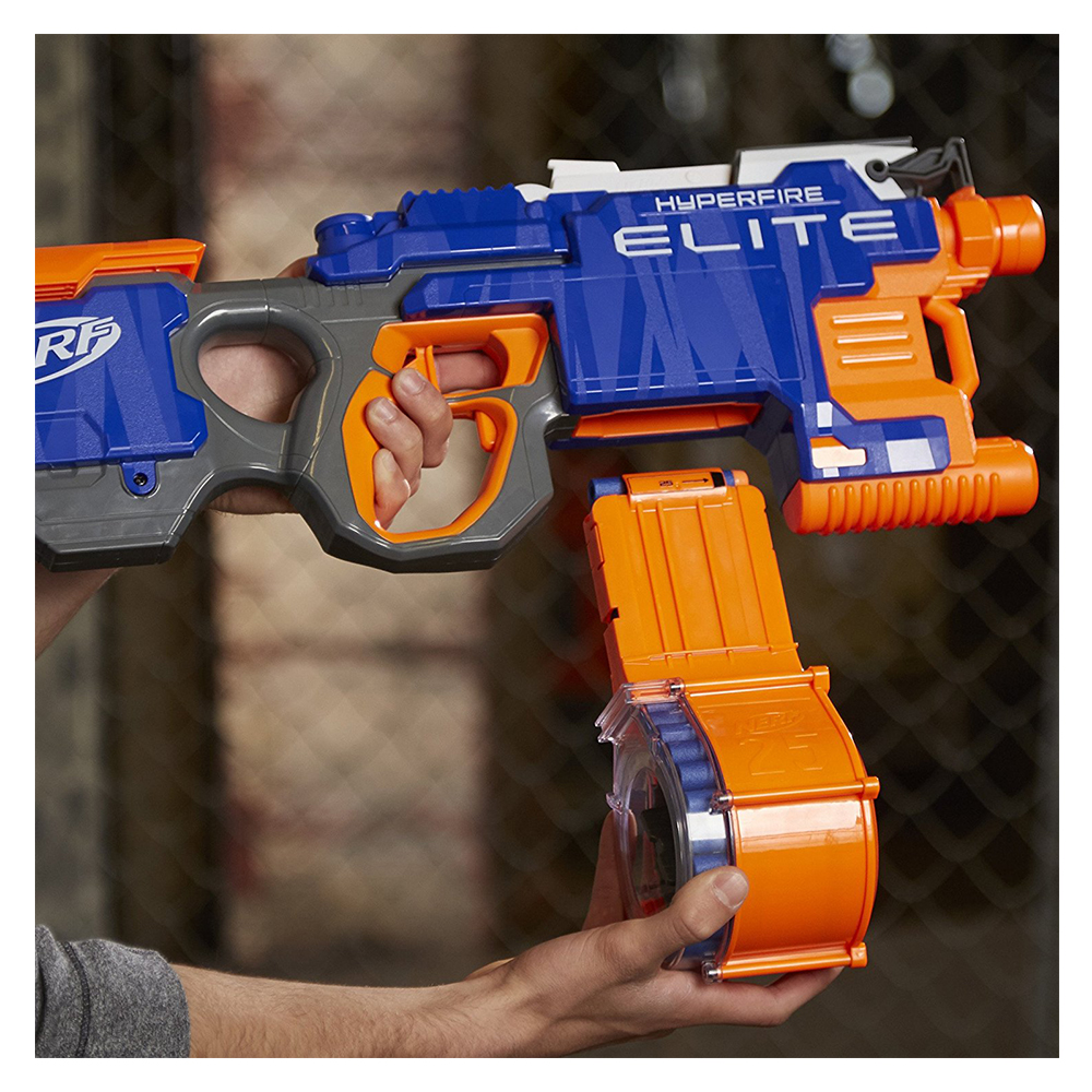 Nerf N Strike Elite Hyper Fire Blaster Blue Orange Buy at Best Price from Mumzworld