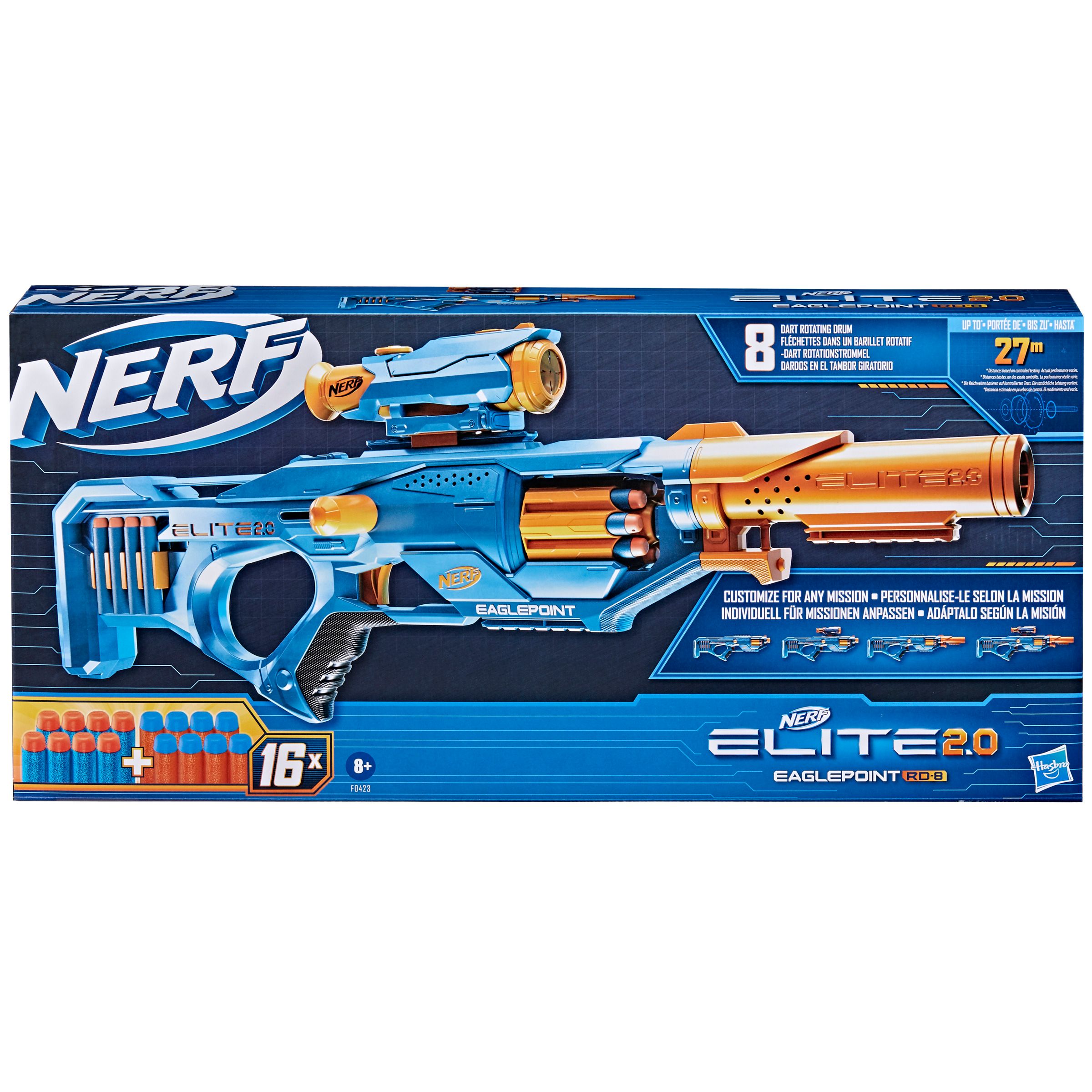 Hasbro - Nerf Elite 2.0 Eaglepoint Rd 8 Blaster