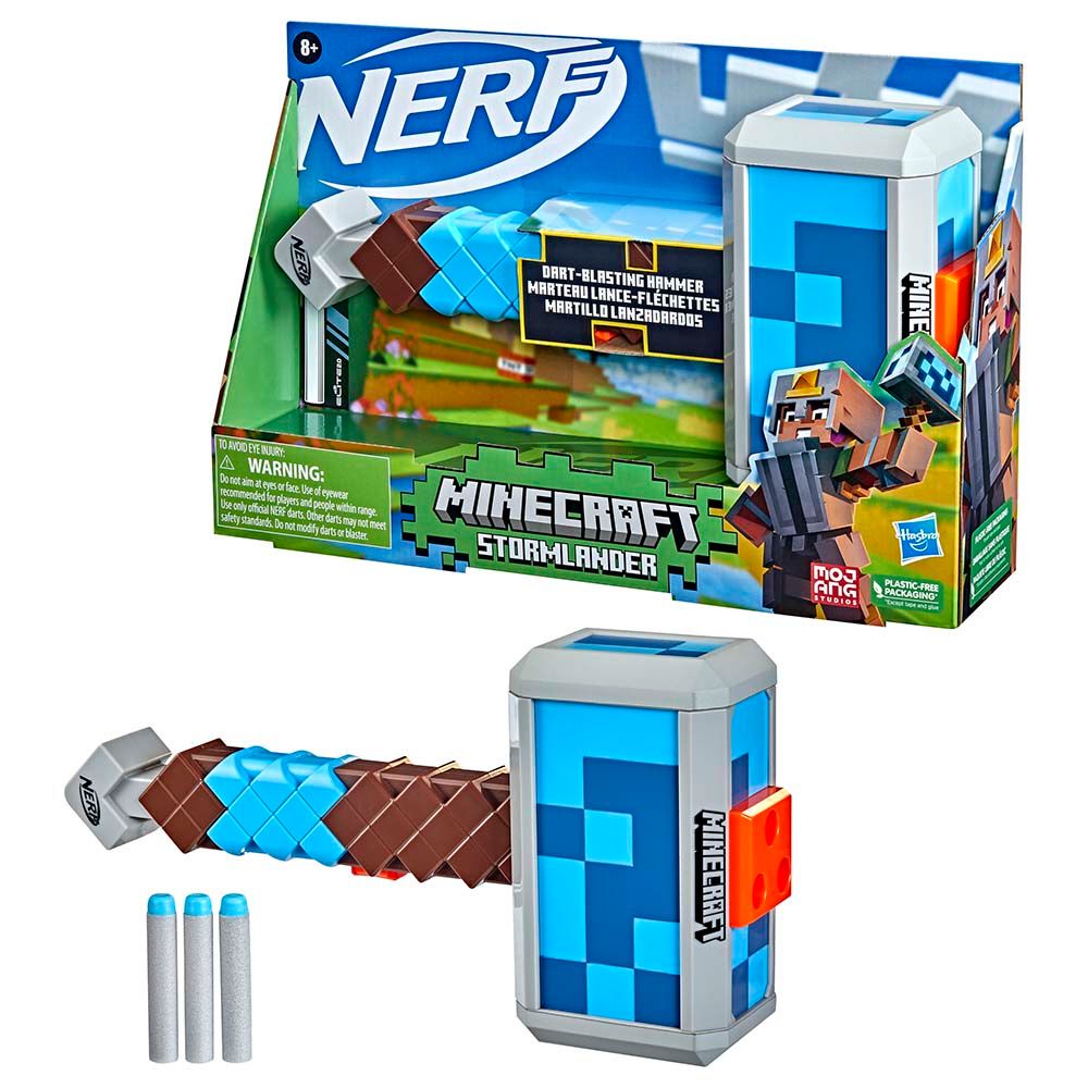 Nerf - Minecraft Stormlander Dart Blasting Hammer