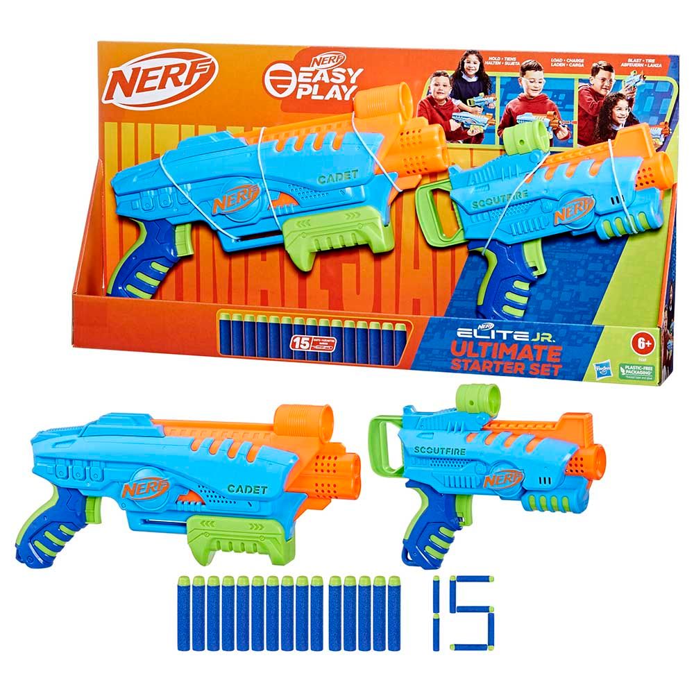 Nerf - Elite Junior Easy Play Blasters Ultimate Set - 2pcs