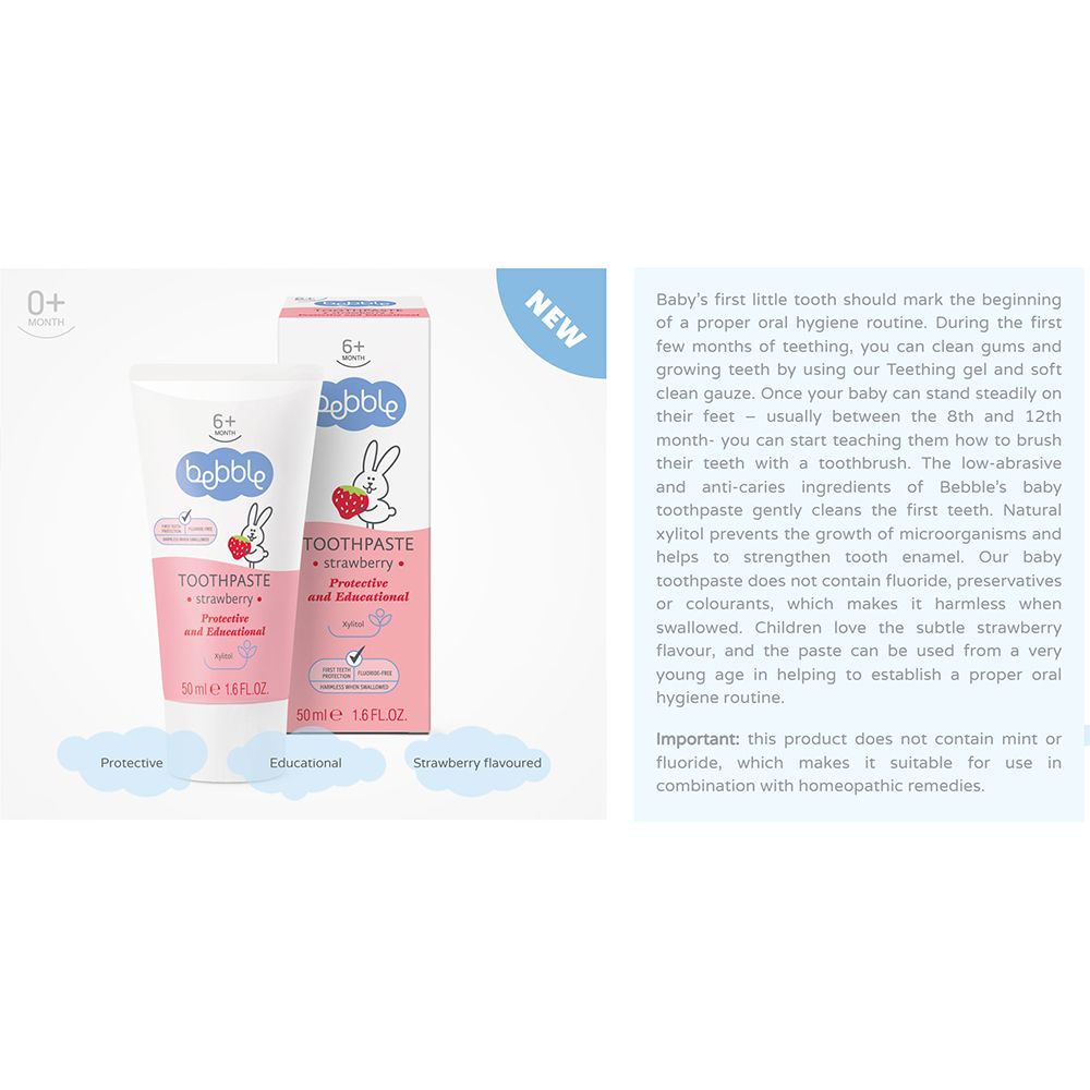 Bebble - Toothpaste Strawberry 50ml