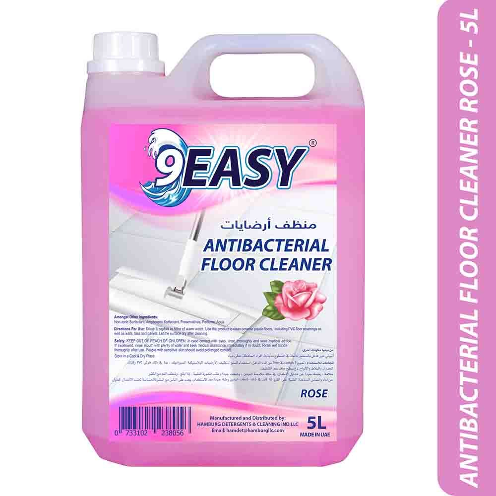 9EASY - Antibacterial Floor Cleaner - 5L - Rose