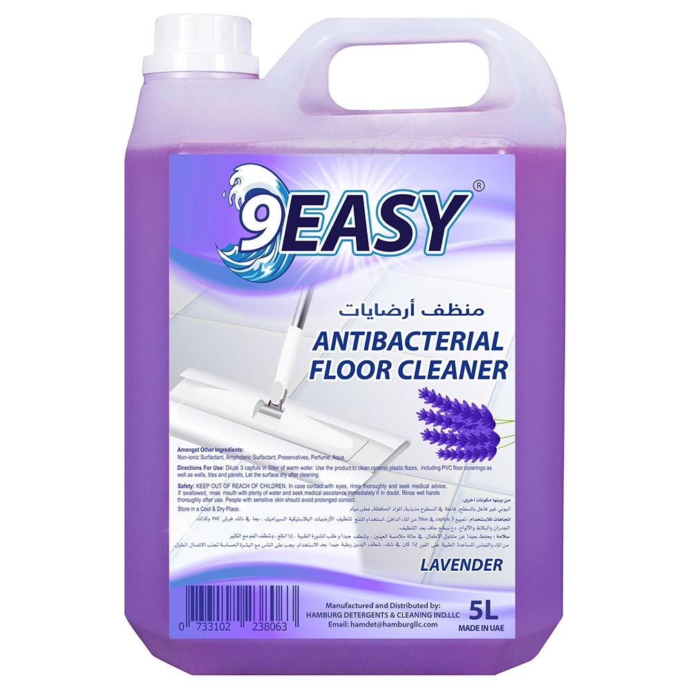 9EASY - Antibacterial Floor Cleaner Lavender 5L