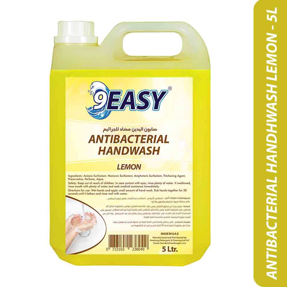 9Easy - Dishwashing Liquid + Antibacterial Handwash - Lemon - 5L