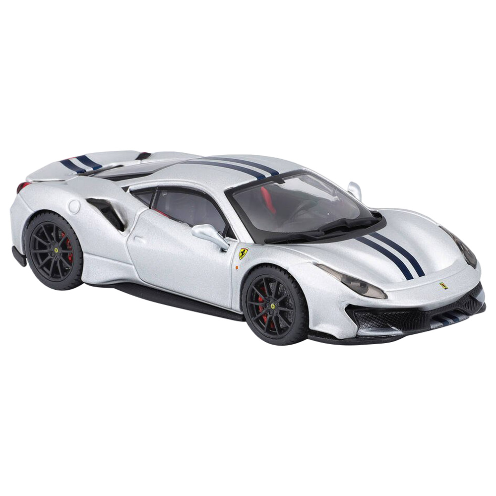 Bburago 1 43 Ferrari Signature 488 Pista Diecast Toy Car Silver Buy at Best Price from Mumzworld United Arab Emirates