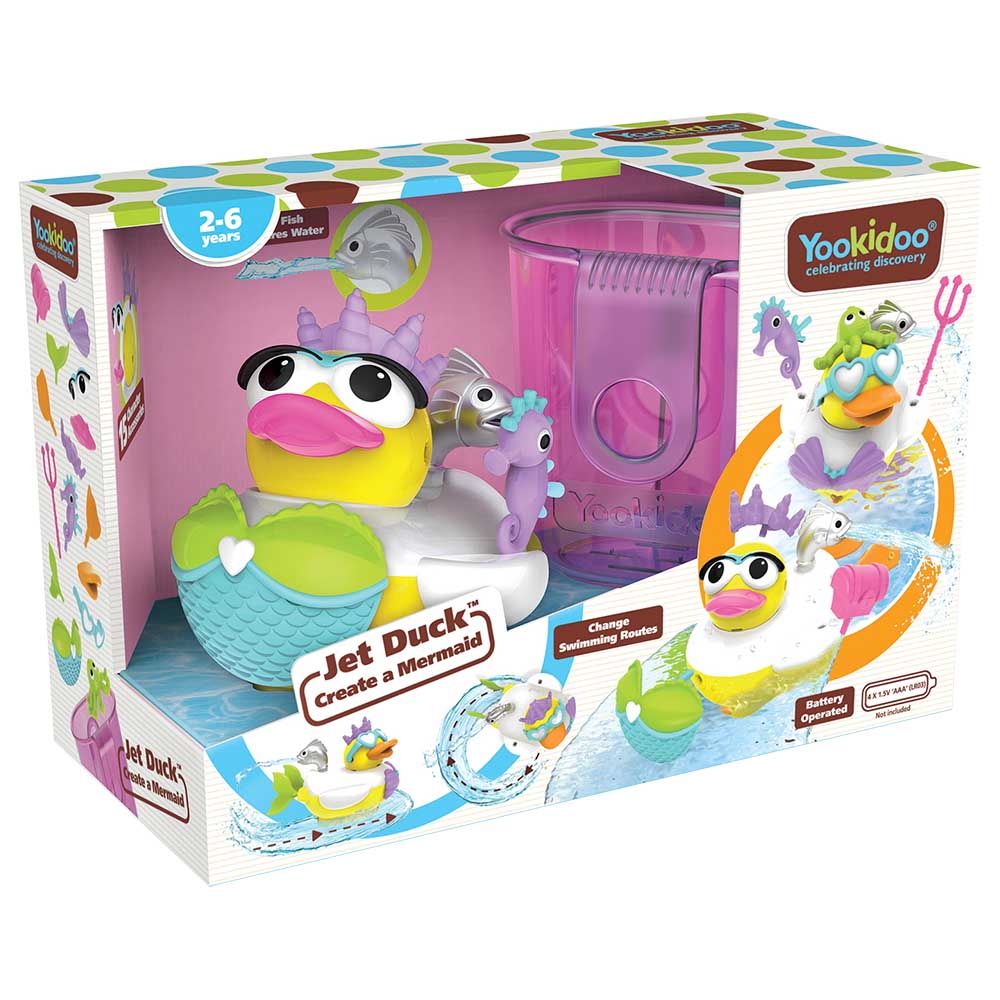 Yookidoo - Jet Duck Create A Mermaid Kids Bath Toy