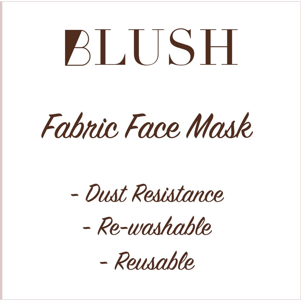 Blush - Printed Fabric Mask - Pink