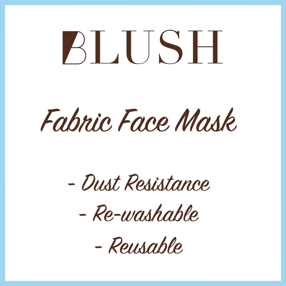 Blush - Printed Fabric Mask - Floral