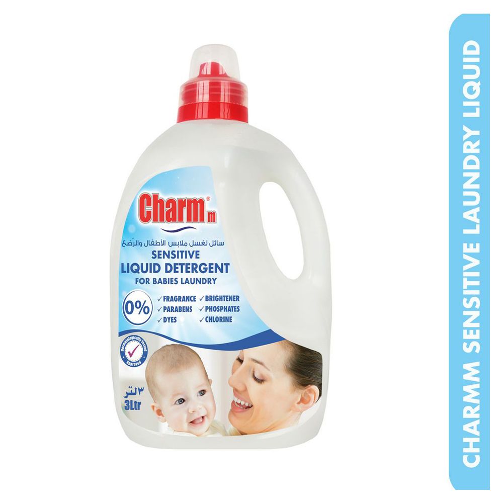 Charmm - Sensitive Laundry Liquid For Babies Laundry 3L