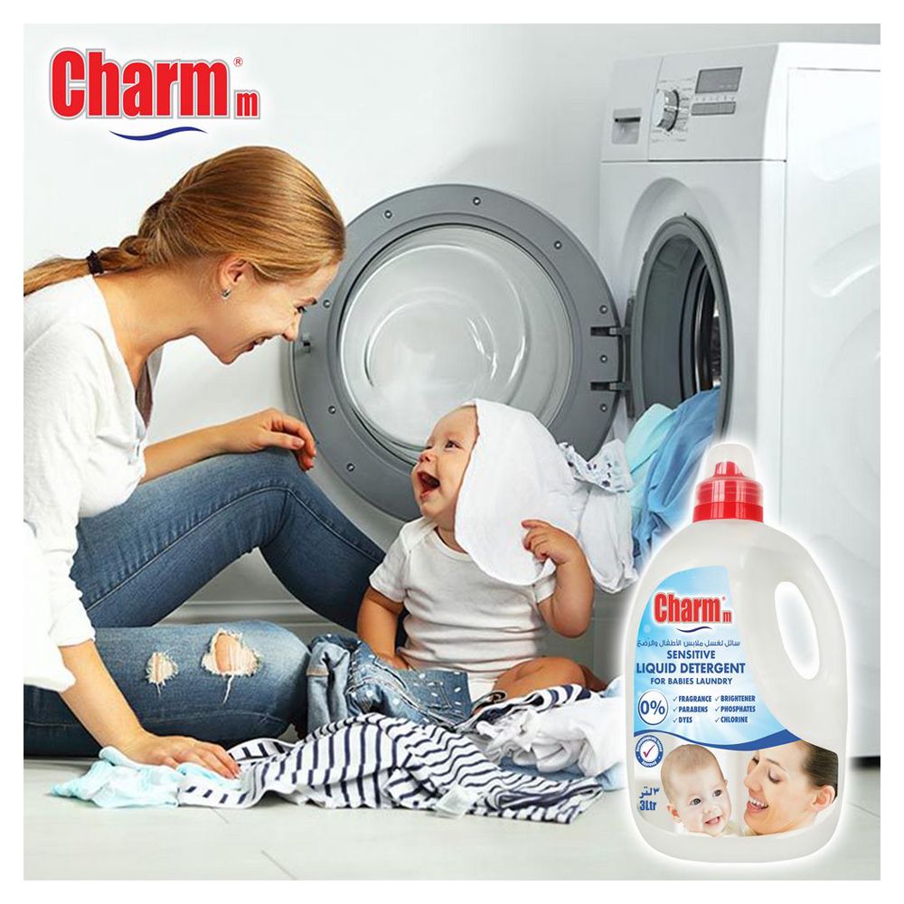 Charmm - Sensitive Laundry Liquid For Babies Laundry 3L