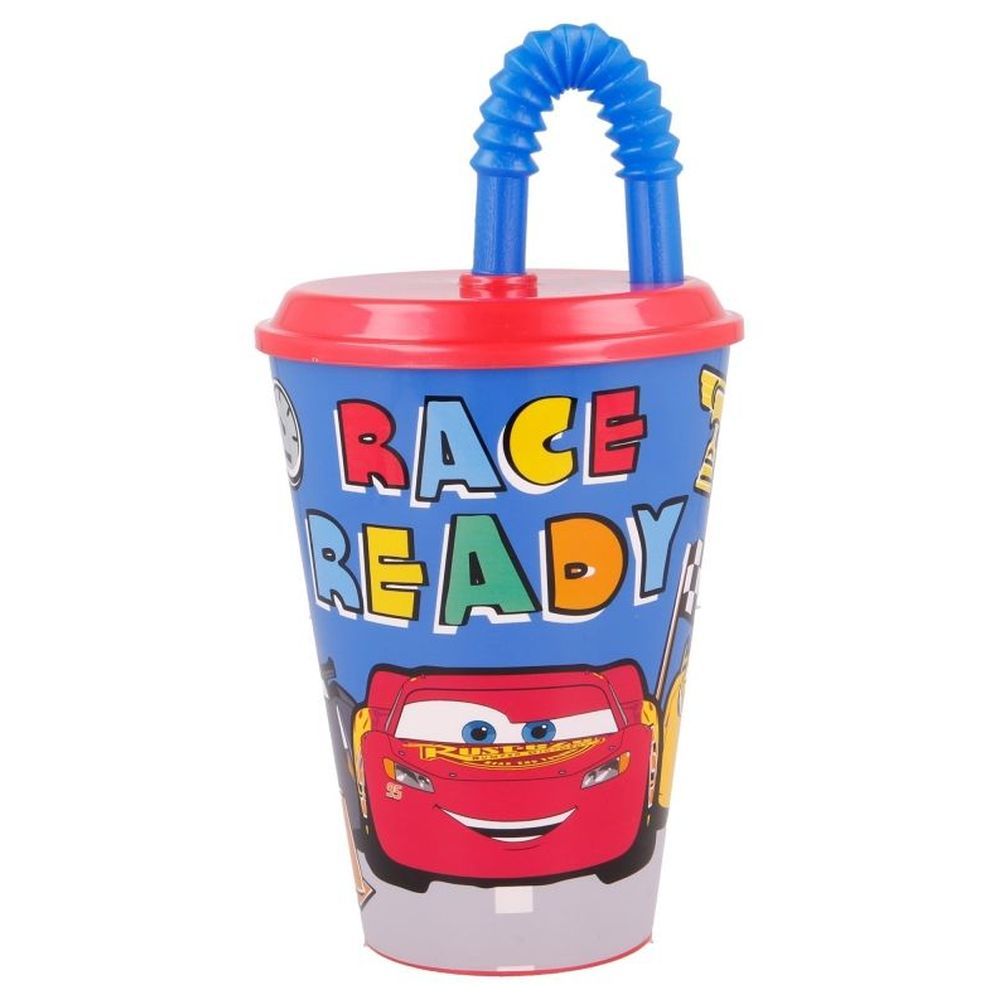 Disney Cars - Lets Race Easy Sport Cup w/ Straw 430ml