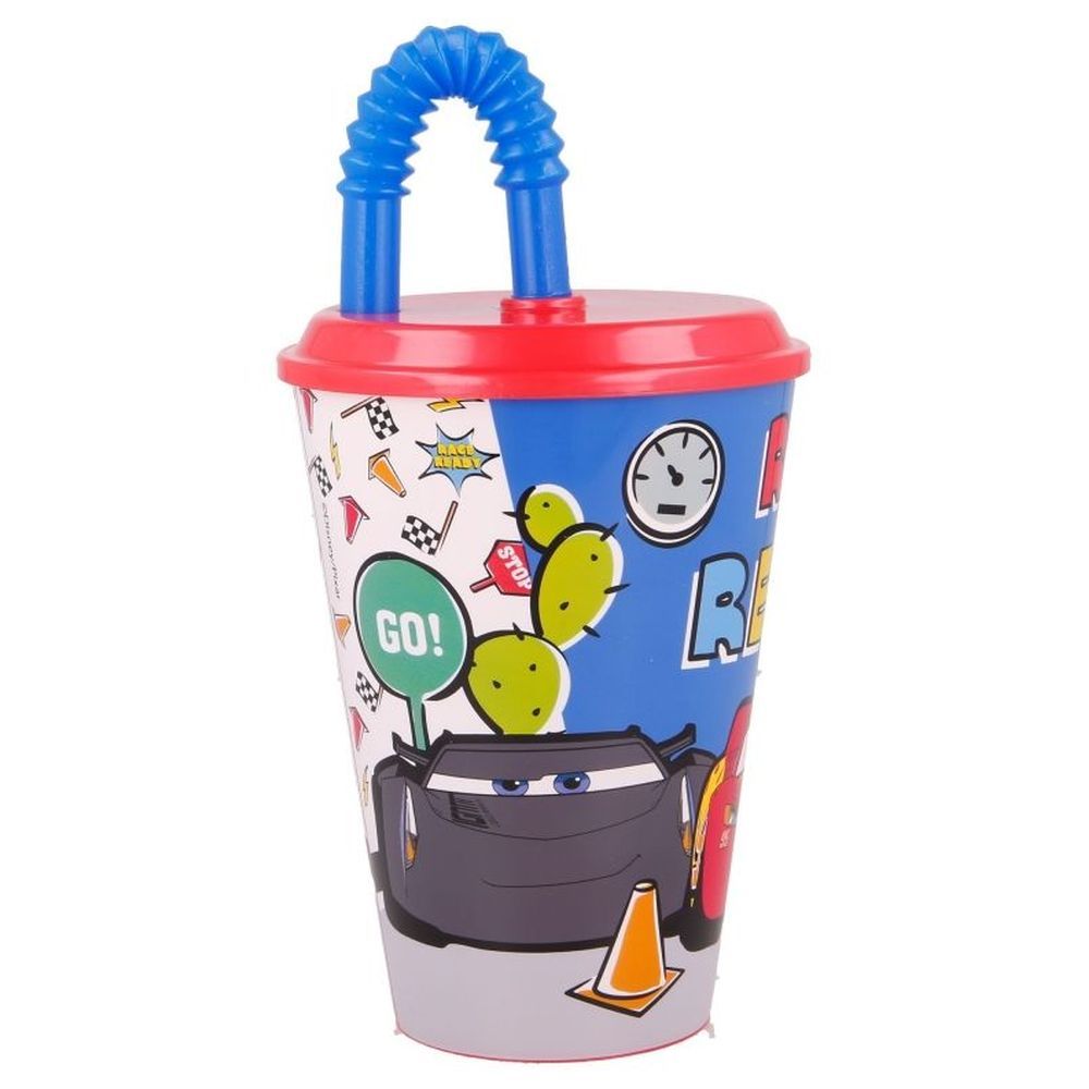 Disney Cars - Lets Race Easy Sport Cup w/ Straw 430ml