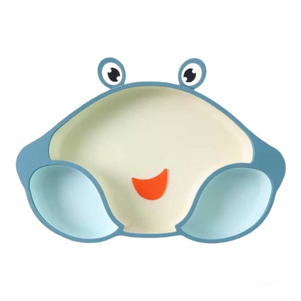 Highland - Silicone Crab Baby Feeding Plate - Blue