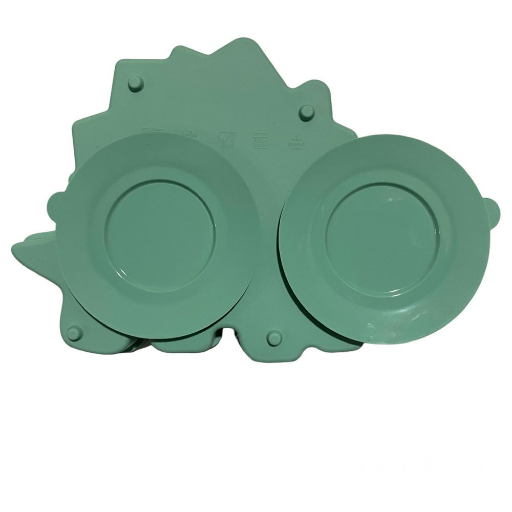 Highland - Dinosaur Silicone Baby Feeding Plate - Green