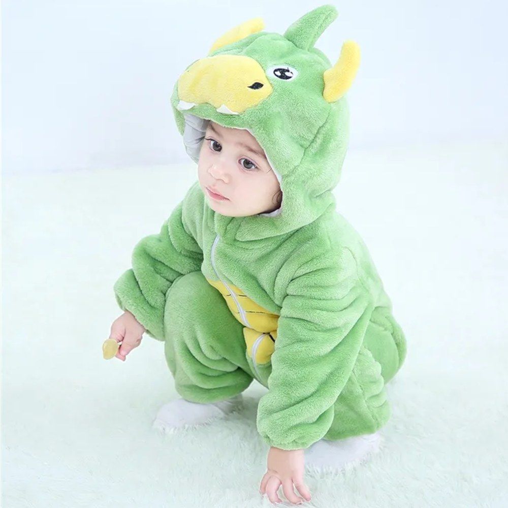 Highland - Kids Dinosaur Romper Animal Costume - Green