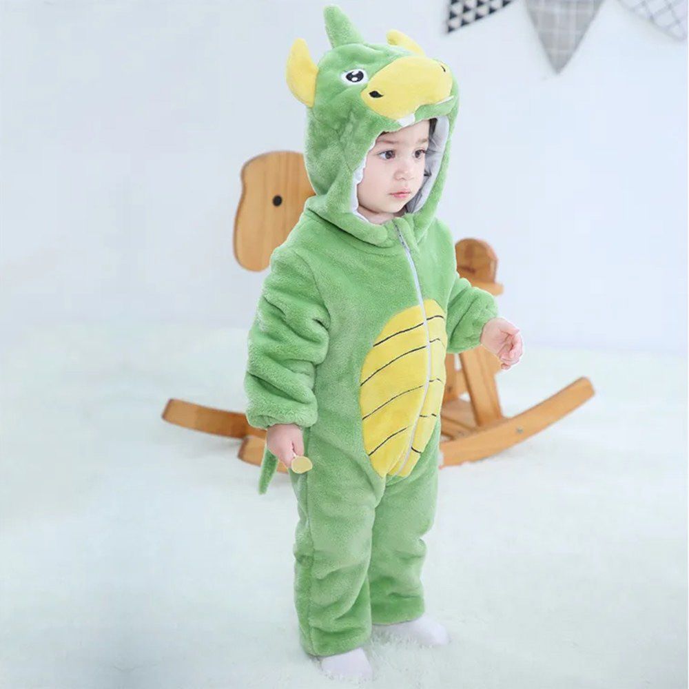 Highland - Kids Dinosaur Romper Animal Costume - Green