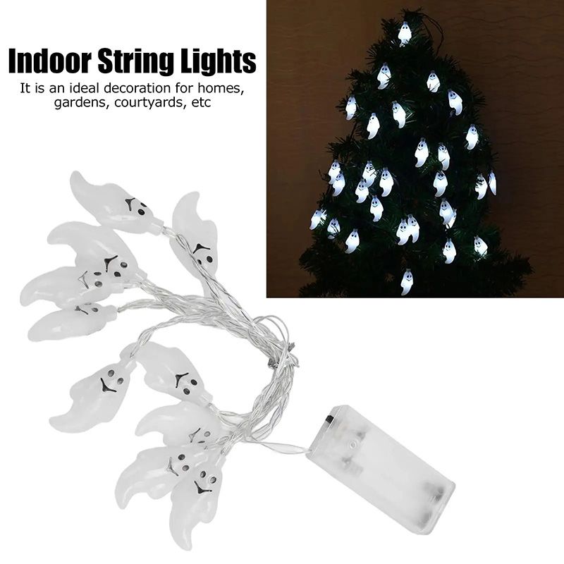 Highland - Ghost LED String Lights - Halloween - White