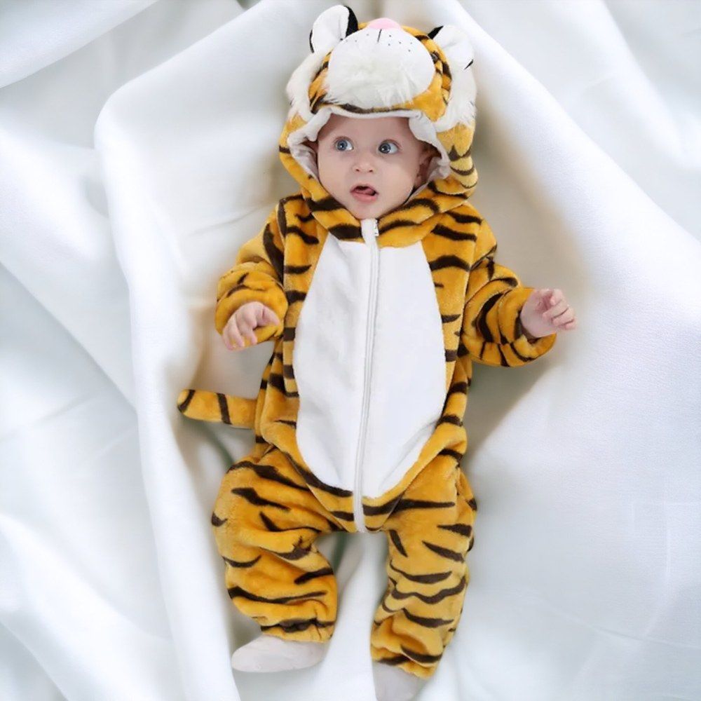 Highland - Kids Tiger Romper Animal Costume - Yellow & Black