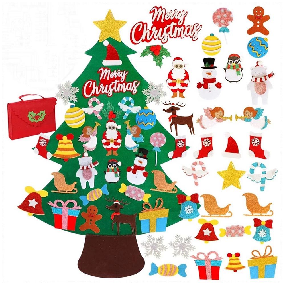 Highland - DIY Felt Christmas Tree W/ Ornaments & Gift Bag