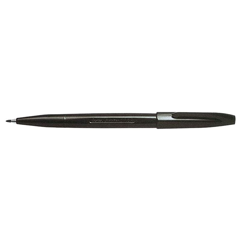 Pentel - 12pcs Sign Pen Fibre Tip 2mm - Black