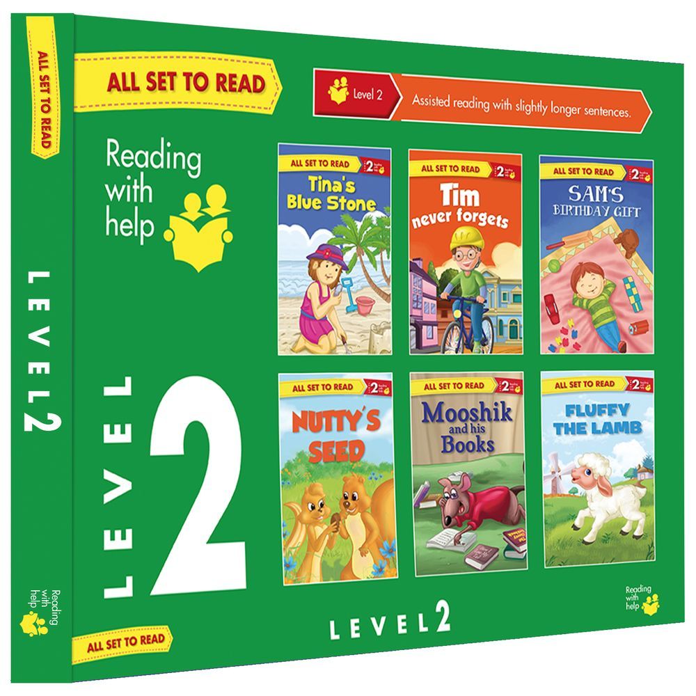 Om All Set To Read Readers Books Level 2 - Pack Of 6