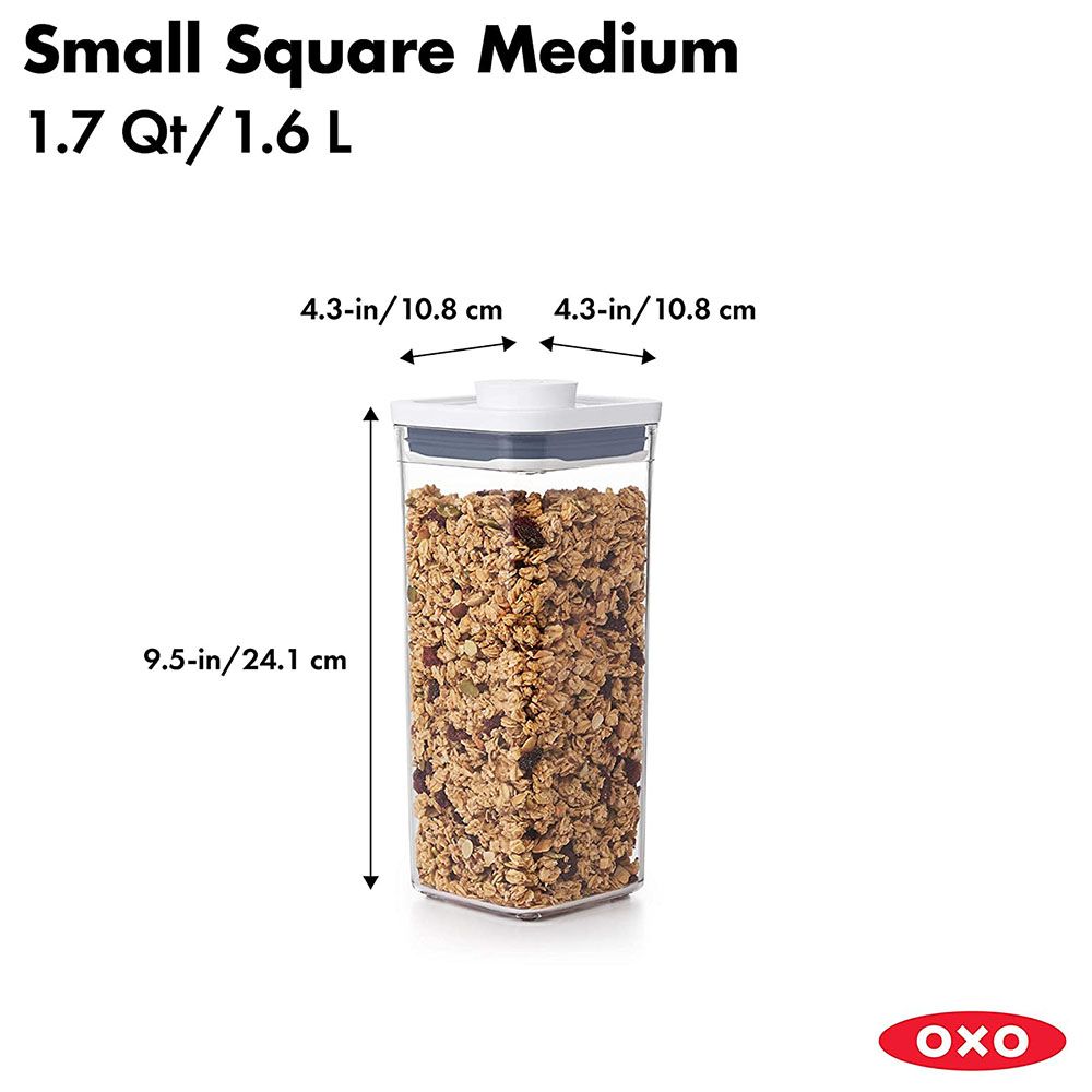 OXO Good Grips - Pop 2.0 Small Square Medium 1.6 L