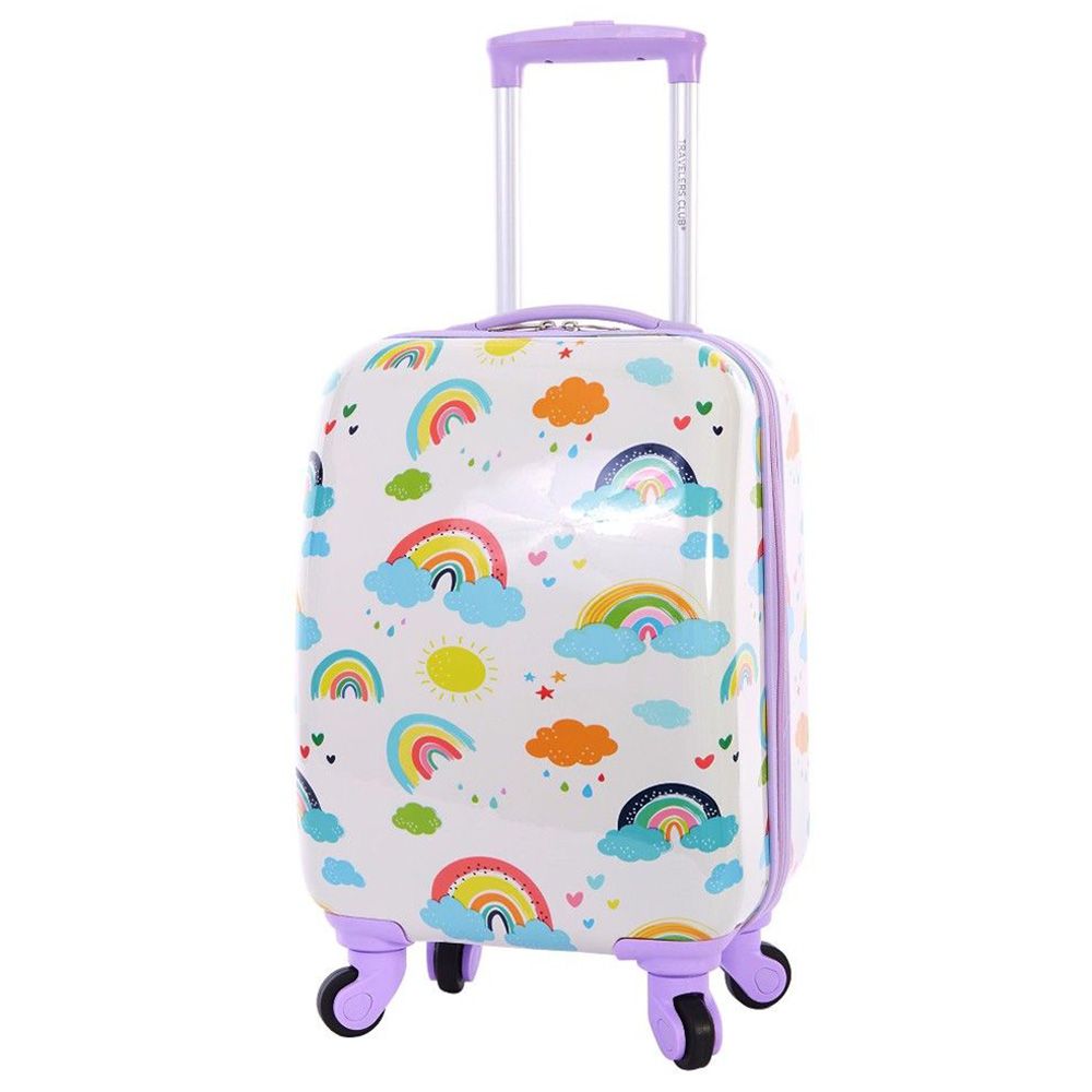 Travelers Club - 360 Degree Spin Luggage Set - Rainbow - 5pcs