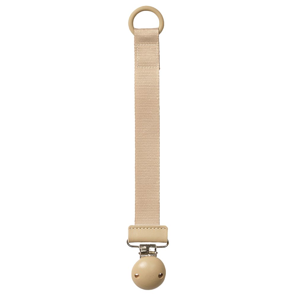 Elodie Details - Pacifier Clip Wood - Pure Khaki