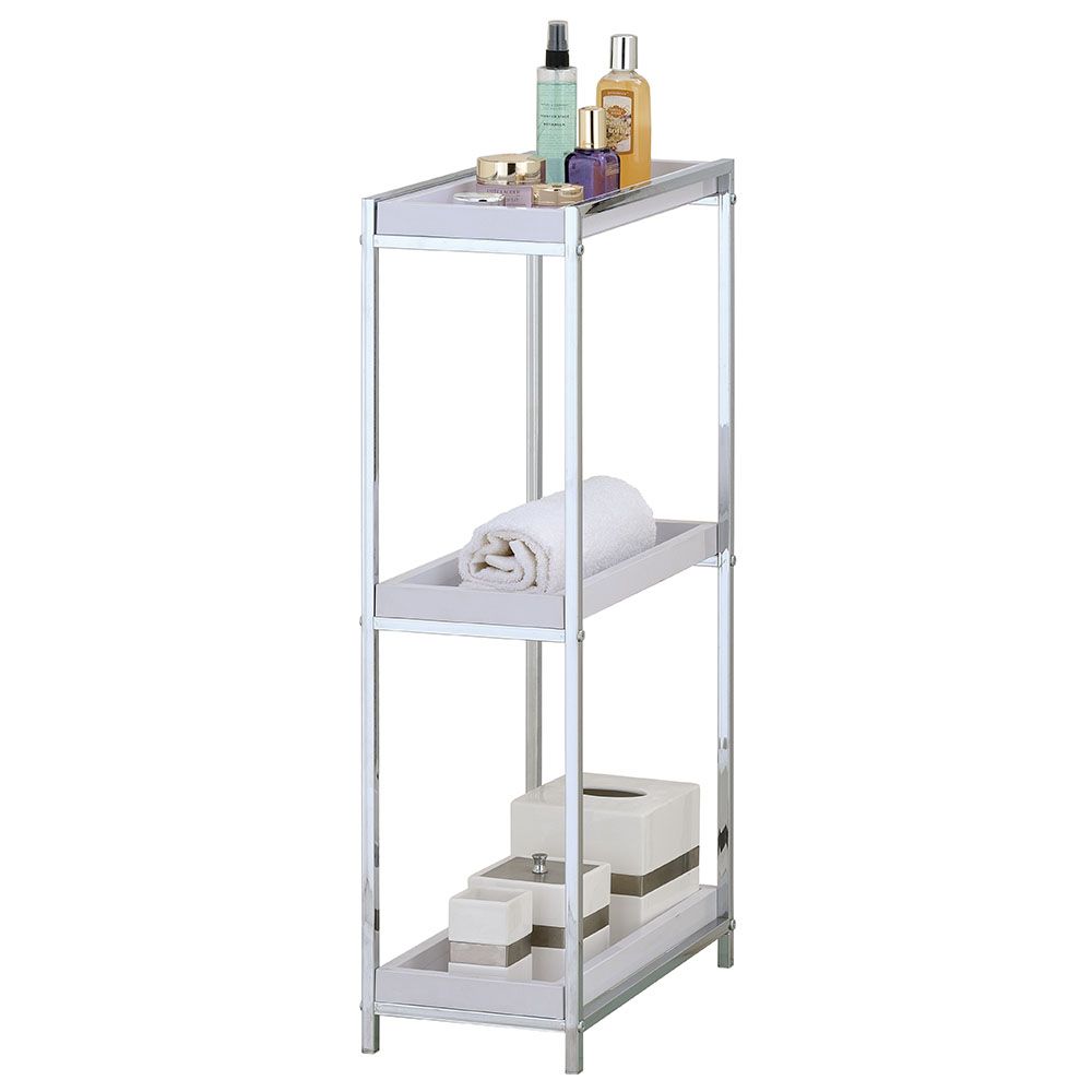 Zenments - 3 Tier PP Tray Shelf - Chrome