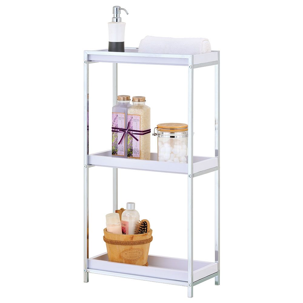 Zenments - 3 Tier PP Tray Shelf - Chrome