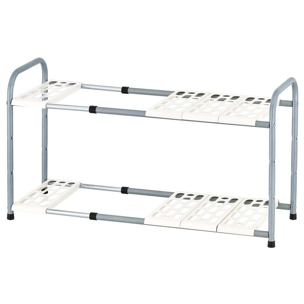 Zenments - 2-Tier Adjustable Space Saving Rack - Chrome