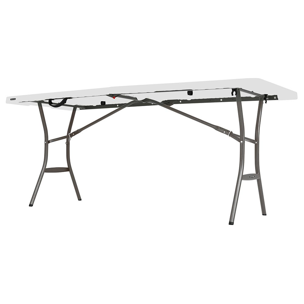 Lifetime - Fold-In-Half Rectangle Table 182cm - White Granite