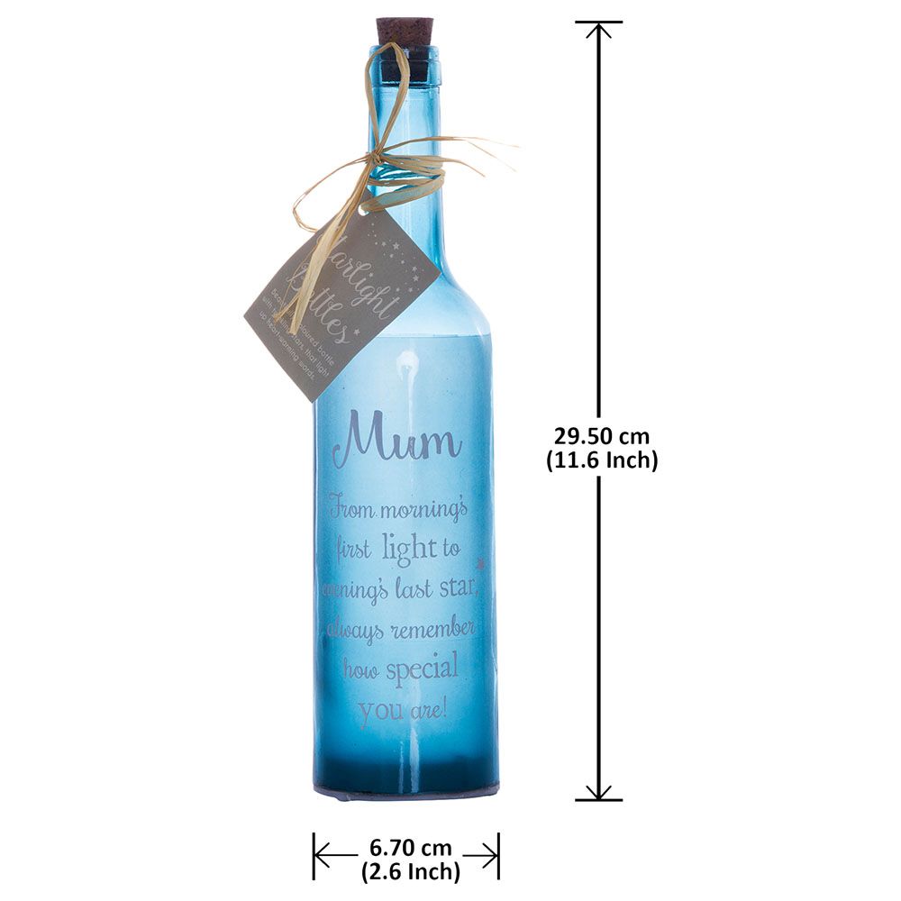 Other - Mum - Starlight Bottle - Glass - Blue