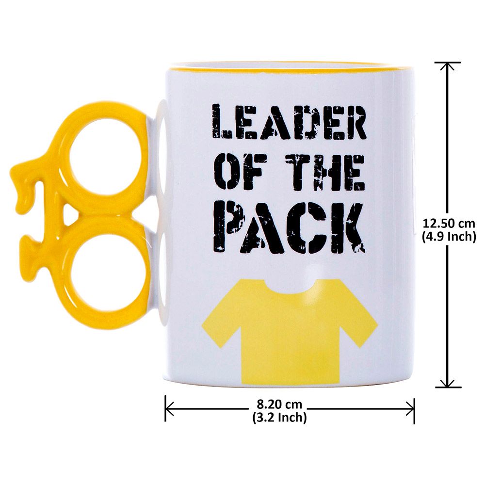 Other - Leader Of The Pack - Bike Mug - 10oz - Ceramic - Yellow