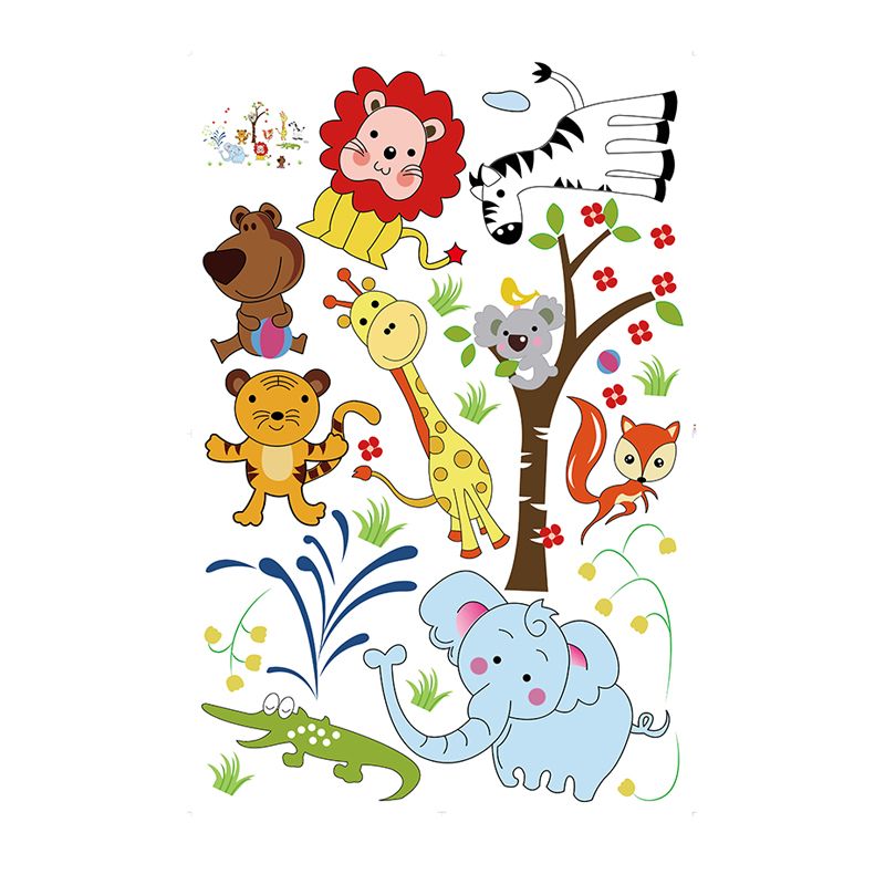 StickieArt - Jungle Toons Animal Removable Stickers-Large