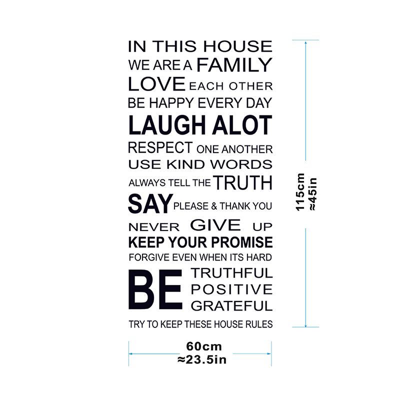 StickieArt  -  In This House we are a Family Wall Decal 90cm