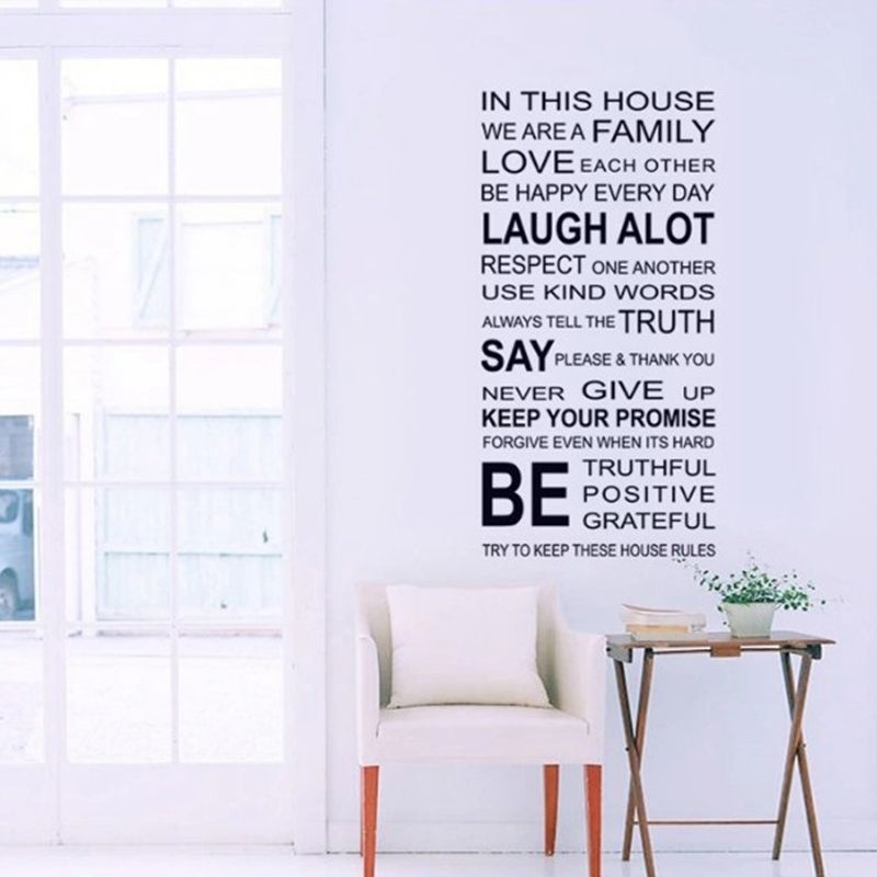 StickieArt  -  In This House we are a Family Wall Decal 90cm