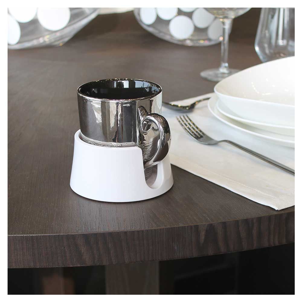 TableCoaster - Anti-Spill Drink Holder - Glacier White