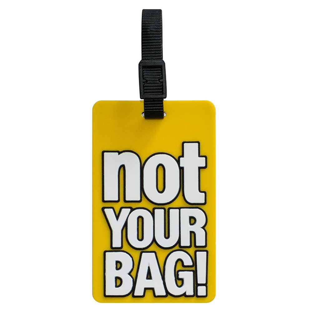 تانغوتاغ- شارة أمتعة Not Your Bag - أصفر