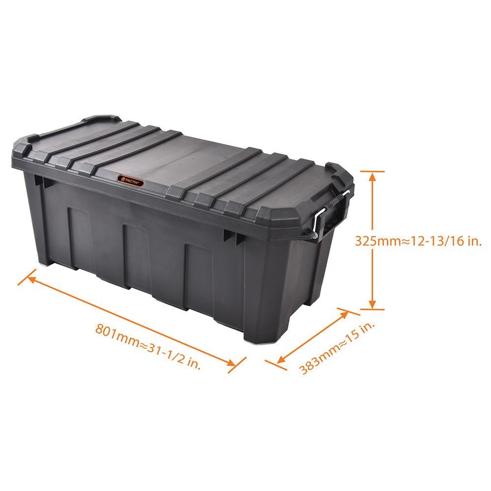 TACTIX - Heavy Duty Storage Box 60L - Black