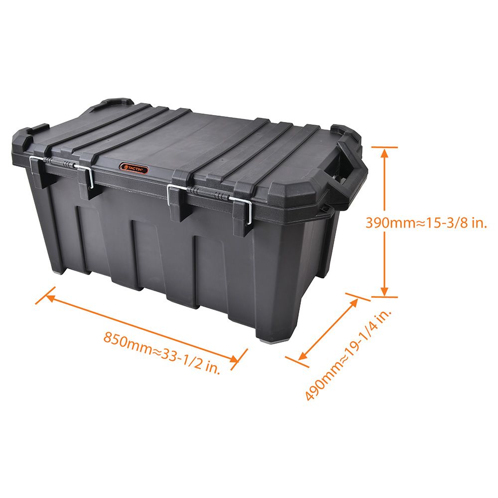 TACTIX - Heavy Duty Storage Box 85L - Black