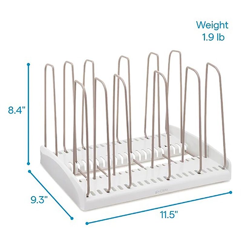 YouCopia - Standard Adjustable Cookware Rack - White